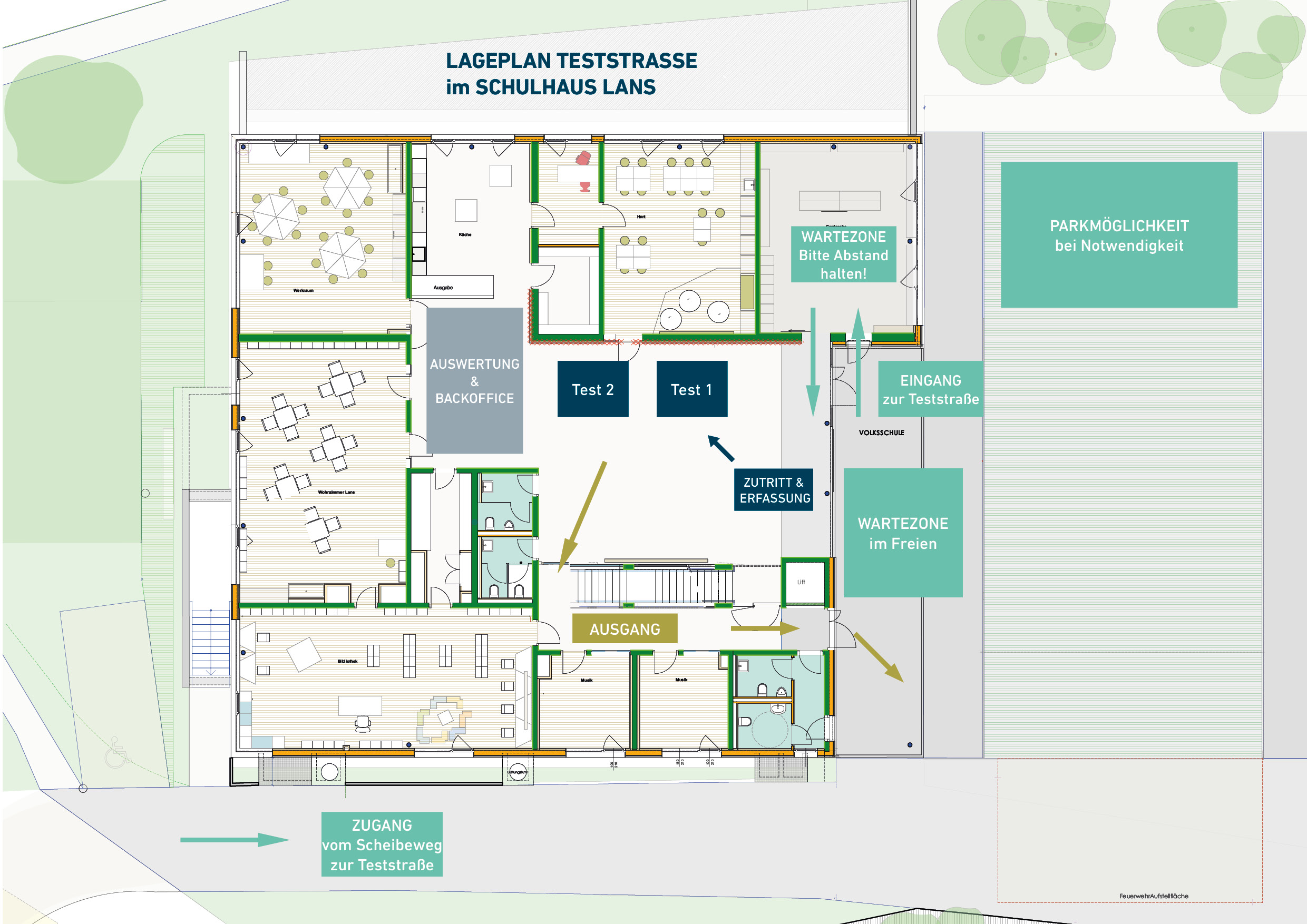 Lageplan Teststraße